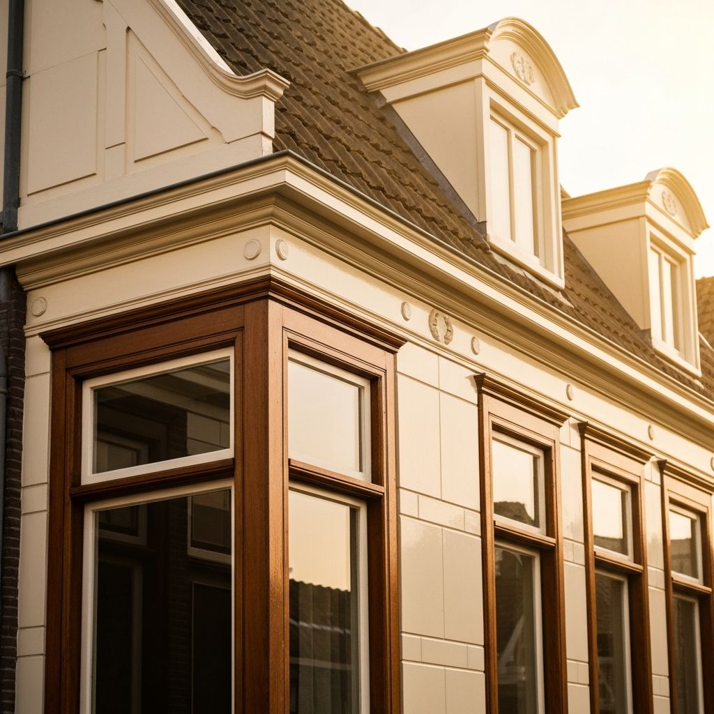 Authentieke houten kozijnen gerenoveerd aan een jaren '30 woning in Ginneken